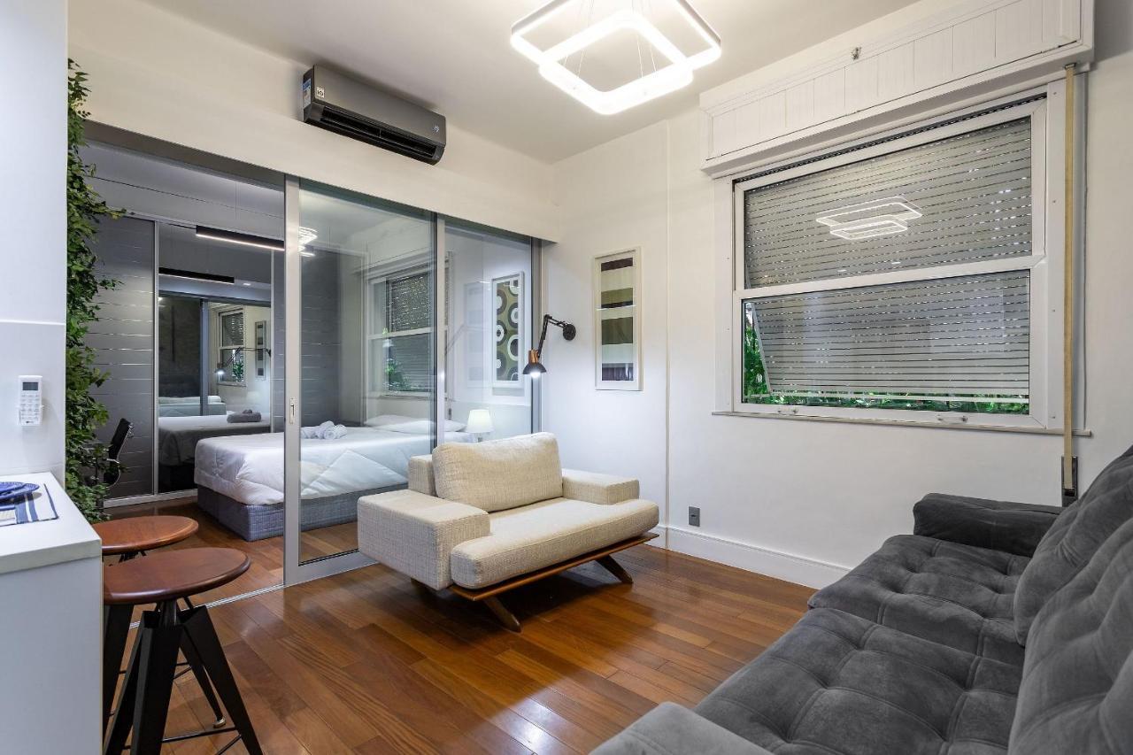 Apt Charmoso Completo Com Ar Condicionado No Leblon Rio de Janeiro Exterior foto