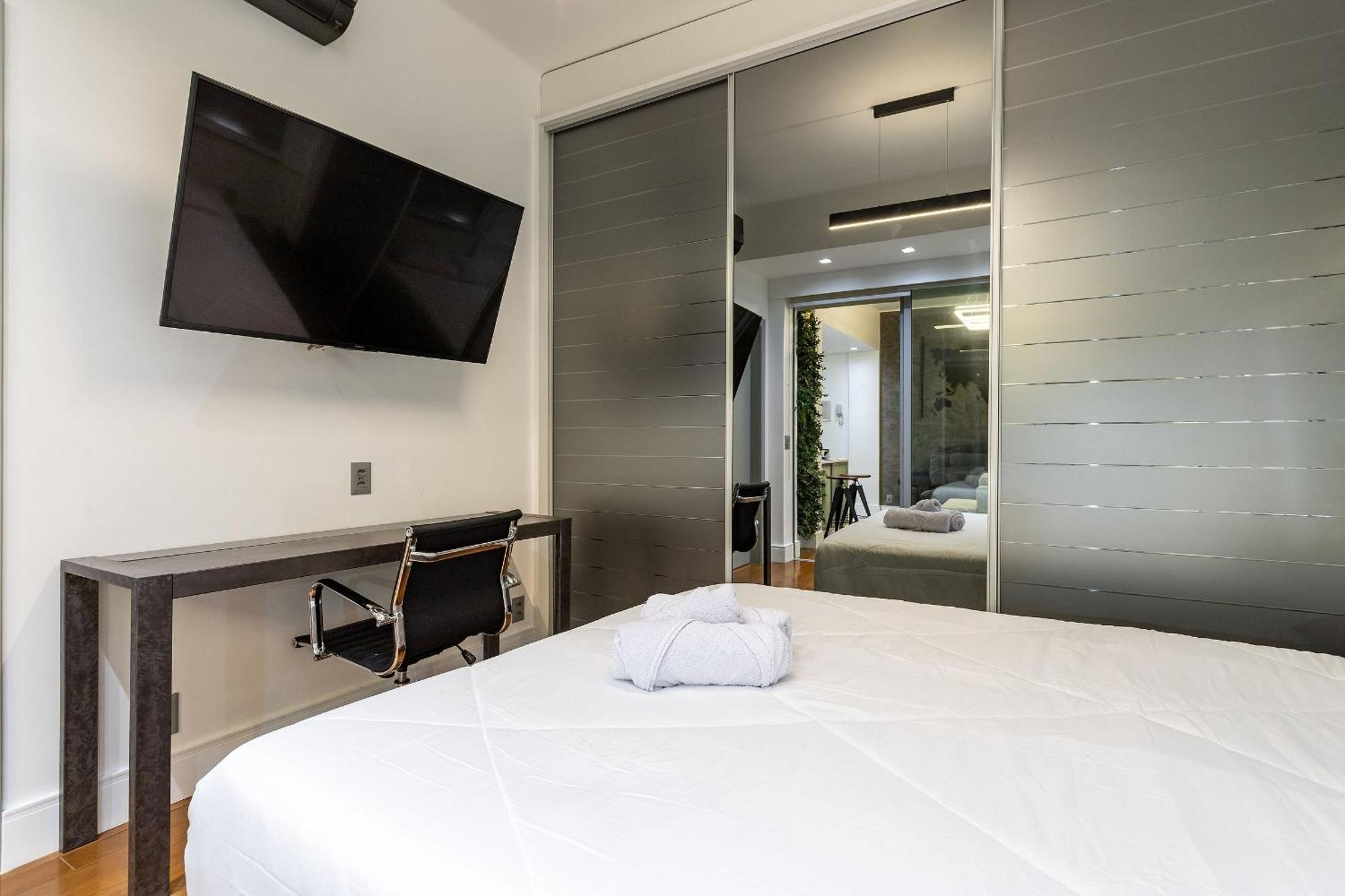 Apt Charmoso Completo Com Ar Condicionado No Leblon Rio de Janeiro Exterior foto